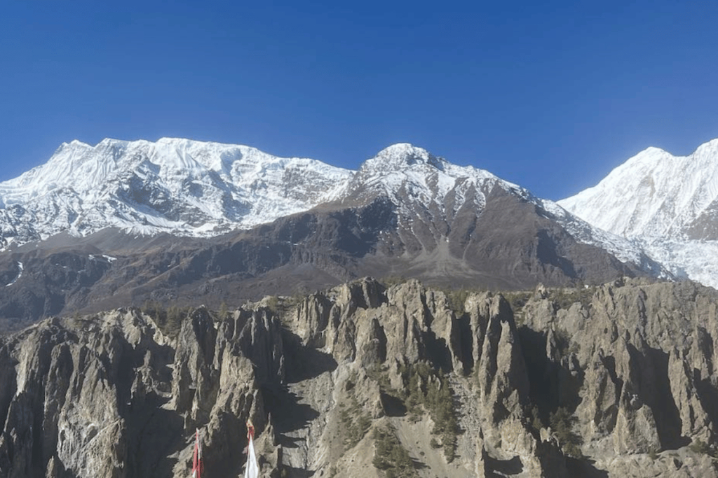 Snow-capped Himalayan peaks used for location scouting and permitting support in Nepal film productions