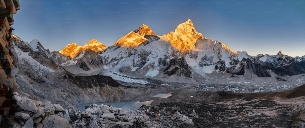 How to Film in Nepal Successfully: Ultimate Guide for International Productions (2026) Cinematic aerial view of the Everest Himalayas, Nepal, for high-altitude filming and expedition documentaries