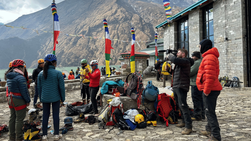Icefall producitons On-site gear in the himalayas providing all essential production equipment that is delivered to and operated directly at the filming location.