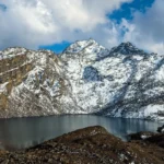 Eco-friendly filmmaking in Nepal at Gosaikunda, a pristine, high-altitude Himalayan lake showcasing the untouched landscapes sustainable film crews work to protect.